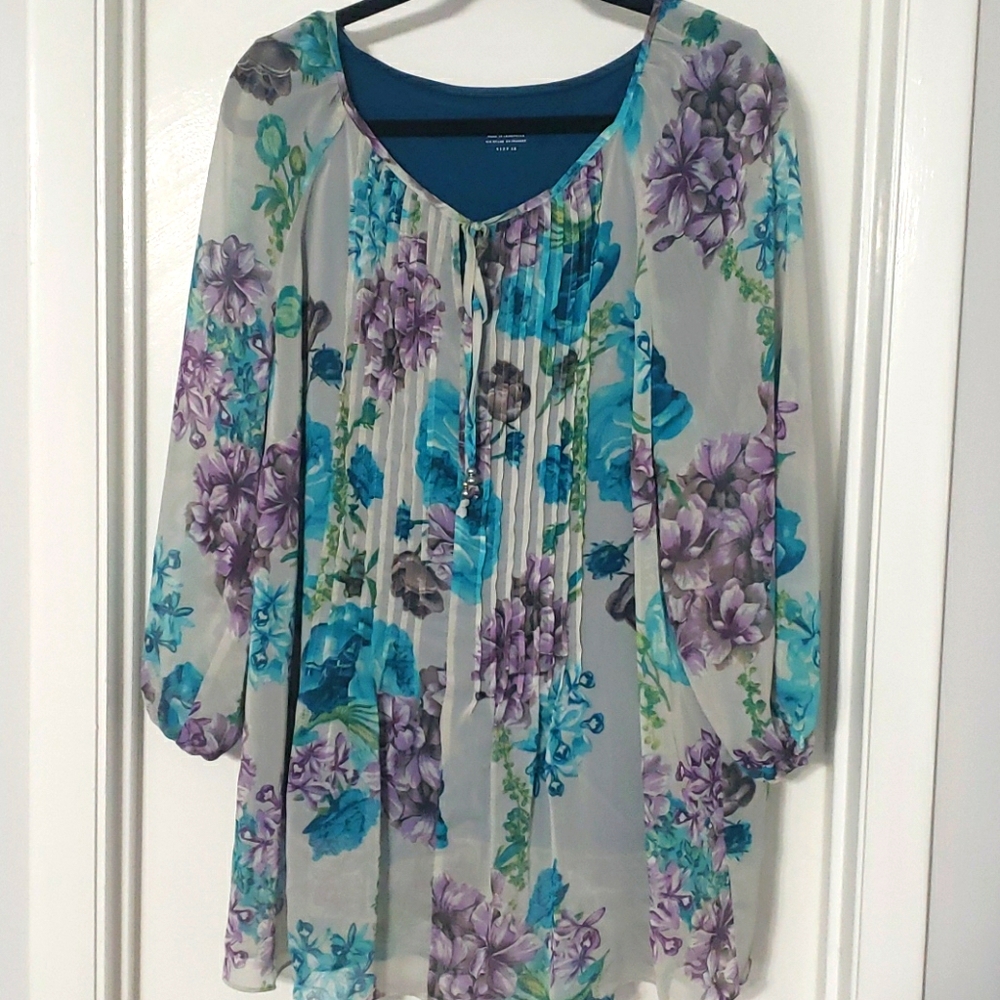 Sheer Tunic with tank 2X